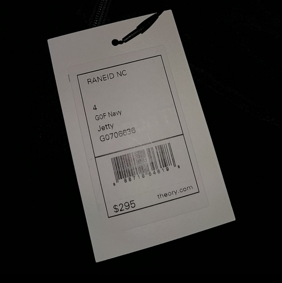 Theory Raneid Navy Blue Shift Dress - Picture 4 of 6